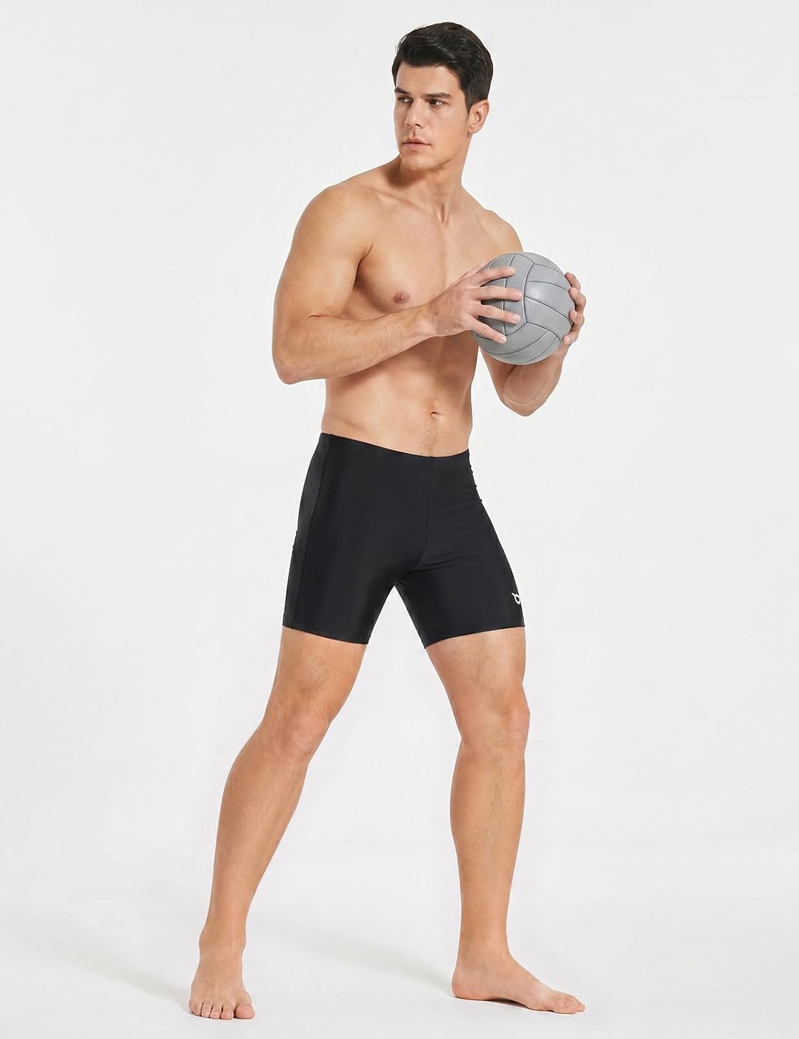 Men'S Swim Jammers Athletic Swimwear Quick Dry Compression Brief Swimsuit UPF 50+ Endurance Racing Training