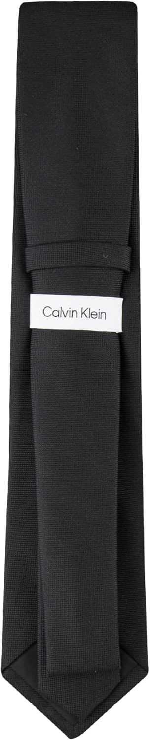 Men'S Classic Black Solid and Pattern Ties (Standard and Extra Long Sizes)