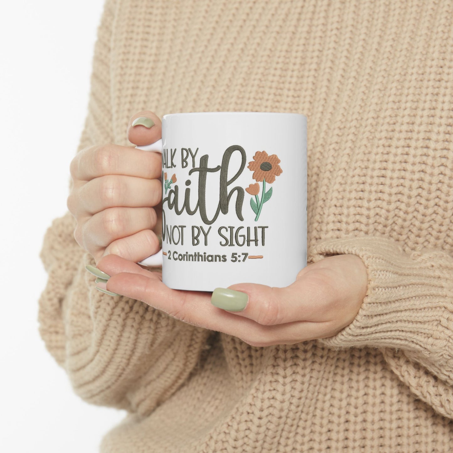 Walk by Faith Ceramic Mug (11 oz)