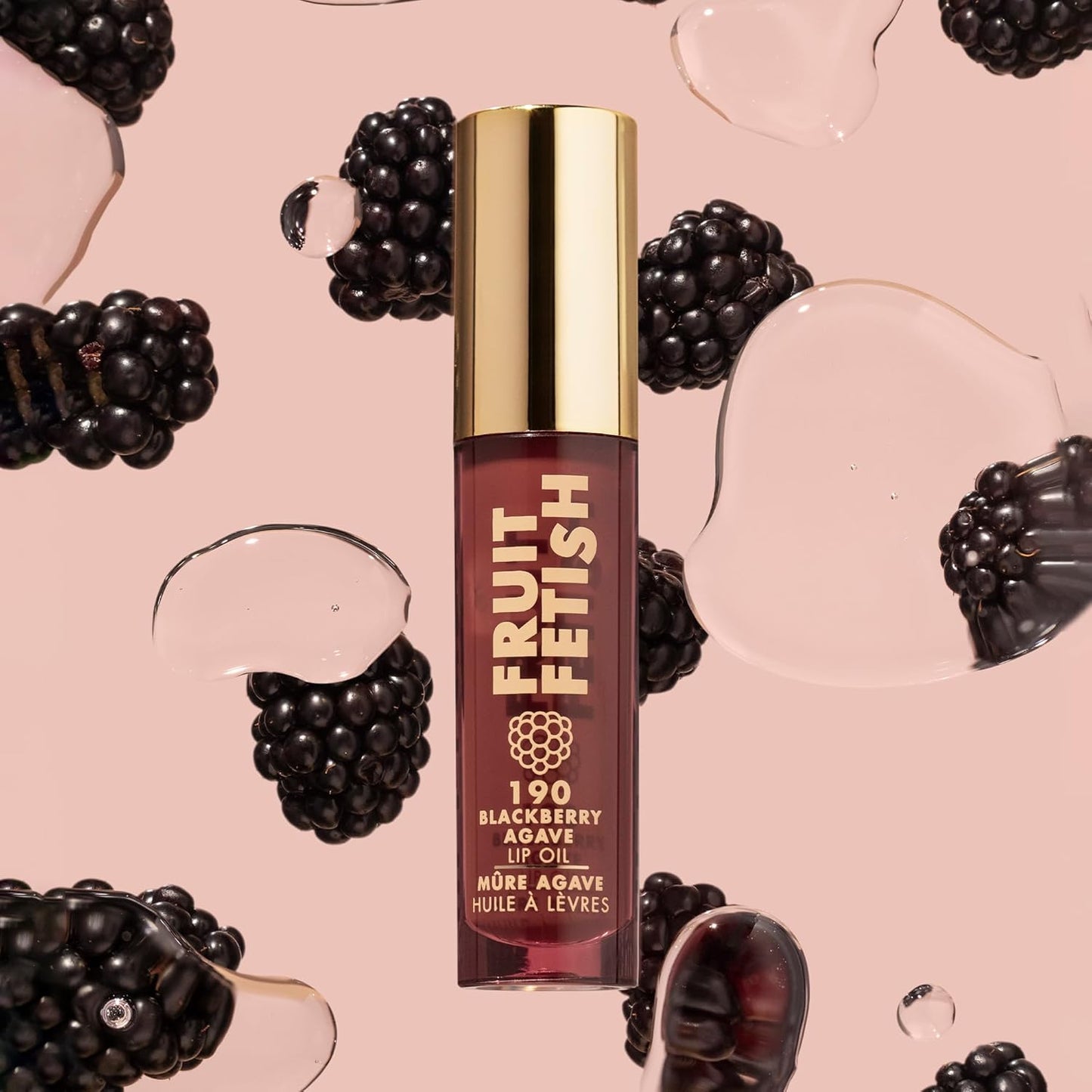 Fruit Fetish Lip Oil with Vitamin E for Instant Hydration, Fruit Extract Infused Lip Treatment and Moisturizing Lip Gloss - Blackberry Agave