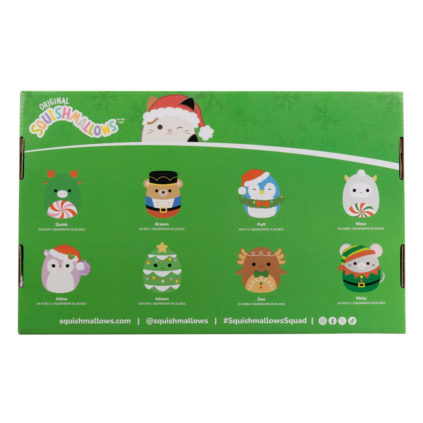 4-Inch Ornament Plush 8-Pack Assorted