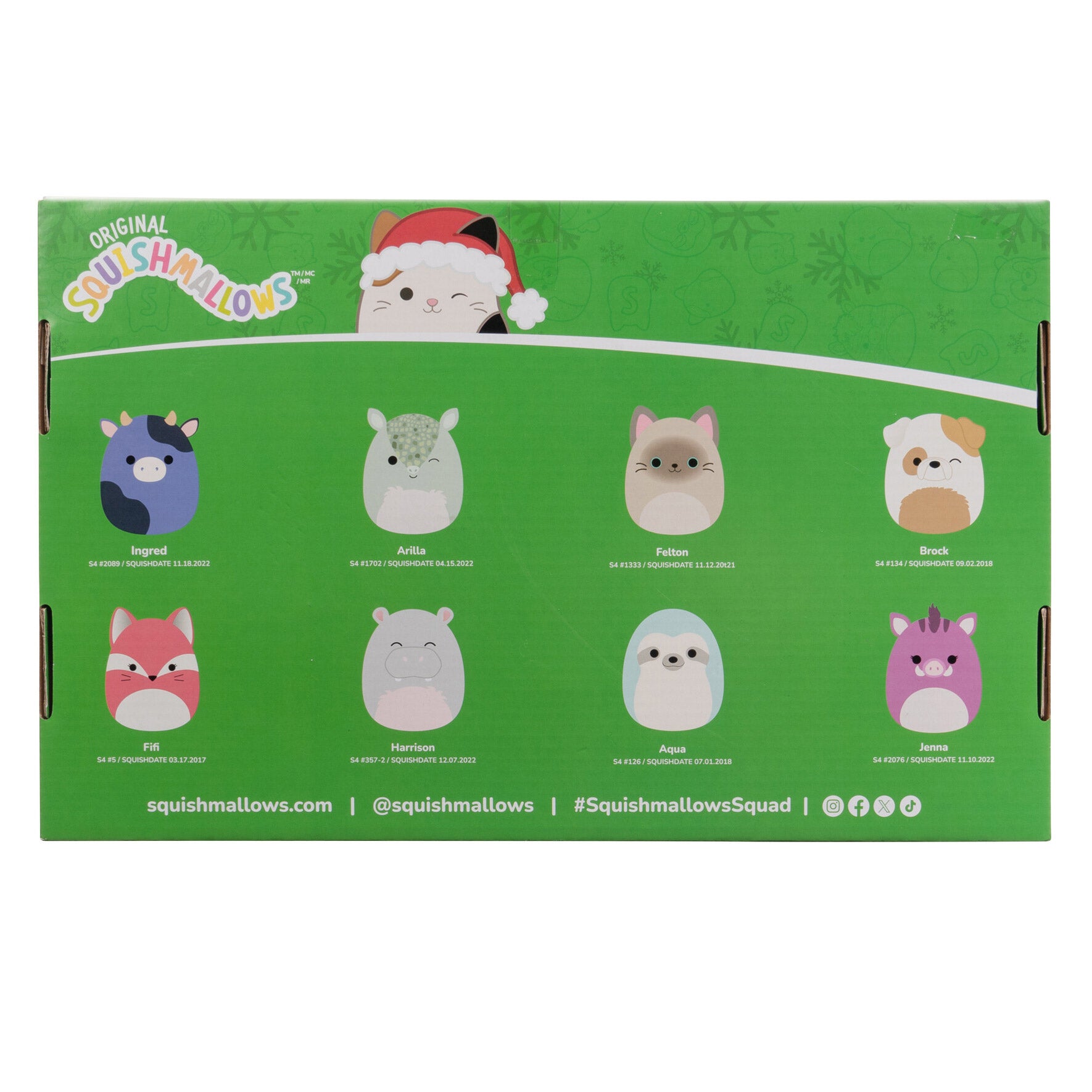 4-Inch Ornament Plush 8-Pack Assorted