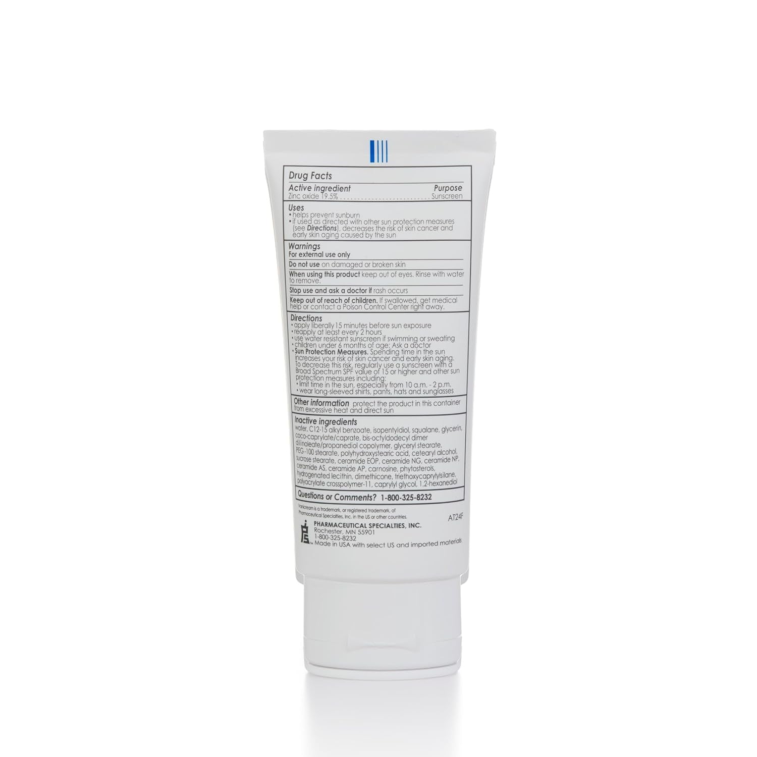 Facial Moisturizer with SPF 30 - Mineral Sunscreen - 2.5Fl Oz - Formulated without Common Irritants for Those with Sensitive Skin