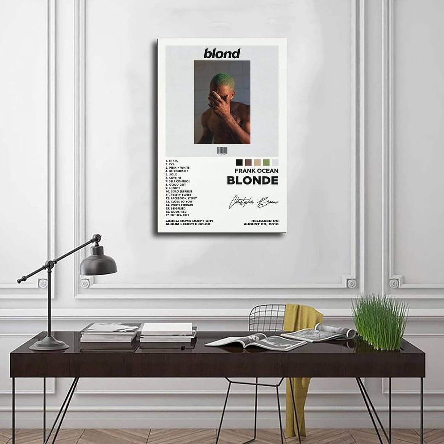 Frank Poster Blonde Poster Album Cover Poster Canvas Poster Bedroom Decor 