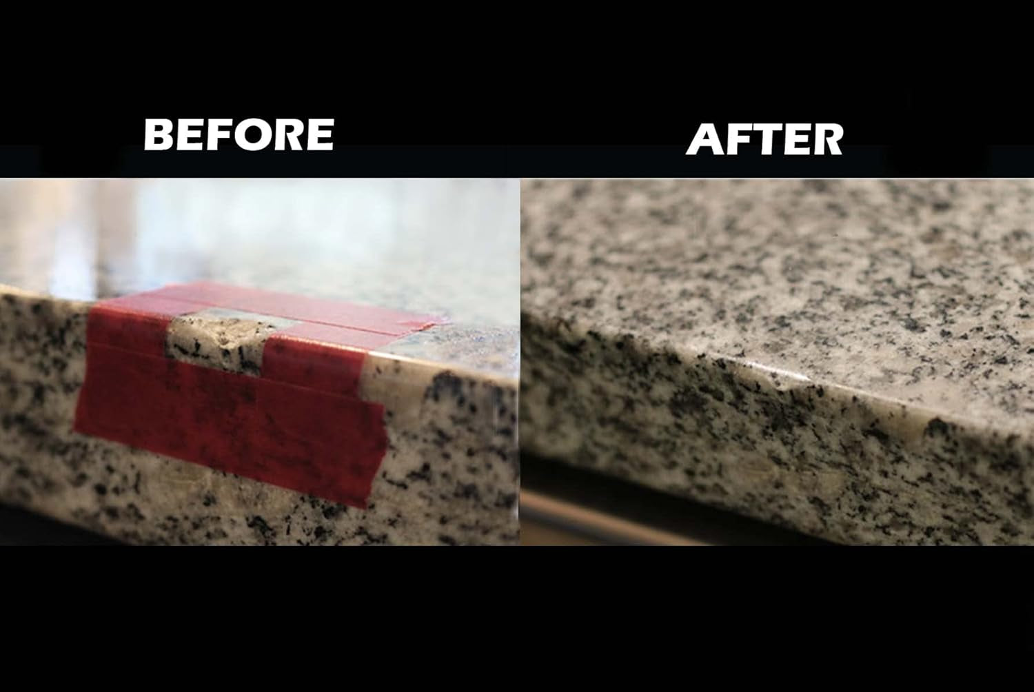 Clear - Quartz Countertop Repair Kit - Granite Repair Kit - Upgraded Chip Repair Kit for Quartz, Granite, Marble, Corian, Porcelain, Acrylic, Edge Chips and More -  Surface Repair