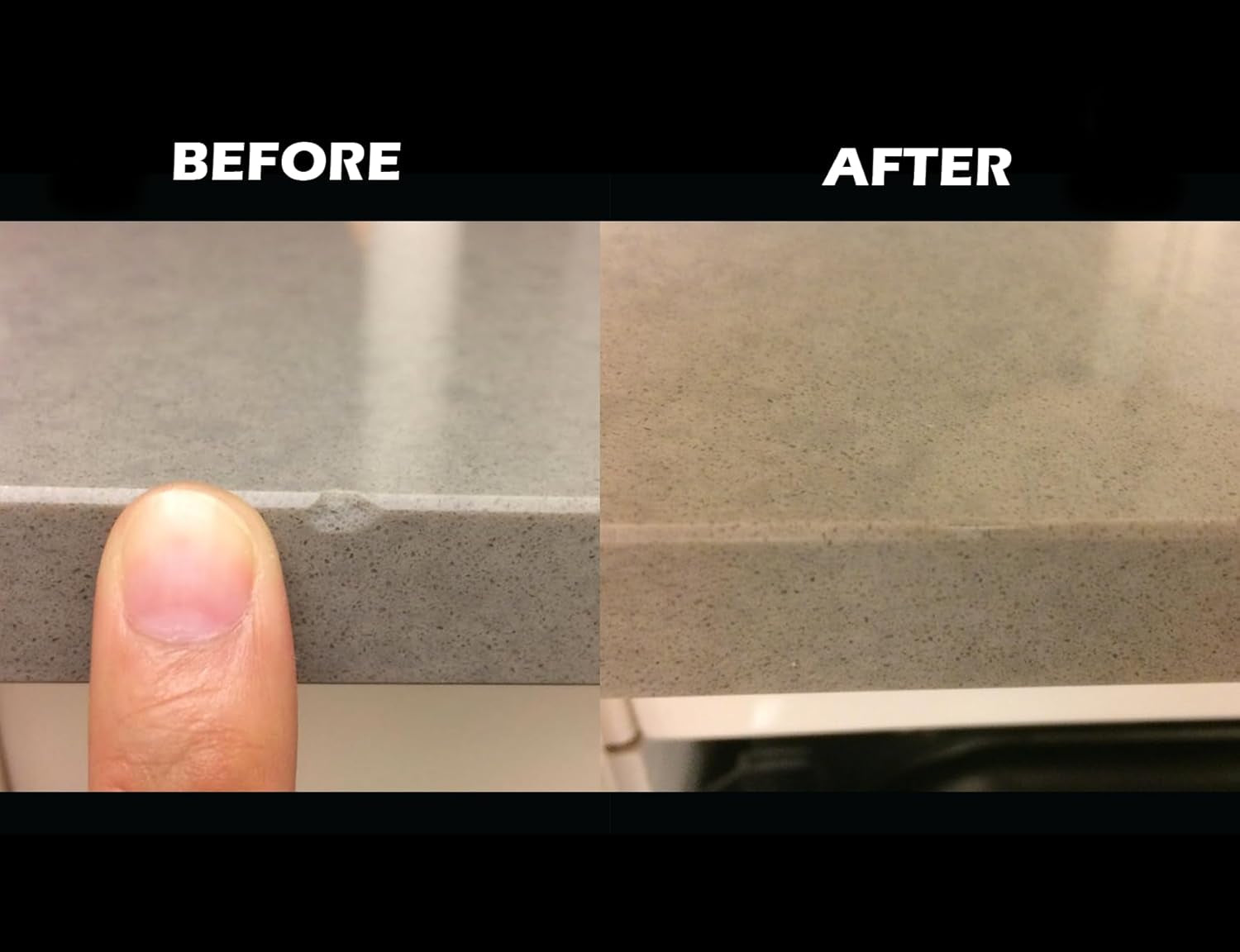 Clear - Quartz Countertop Repair Kit - Granite Repair Kit - Upgraded Chip Repair Kit for Quartz, Granite, Marble, Corian, Porcelain, Acrylic, Edge Chips and More -  Surface Repair