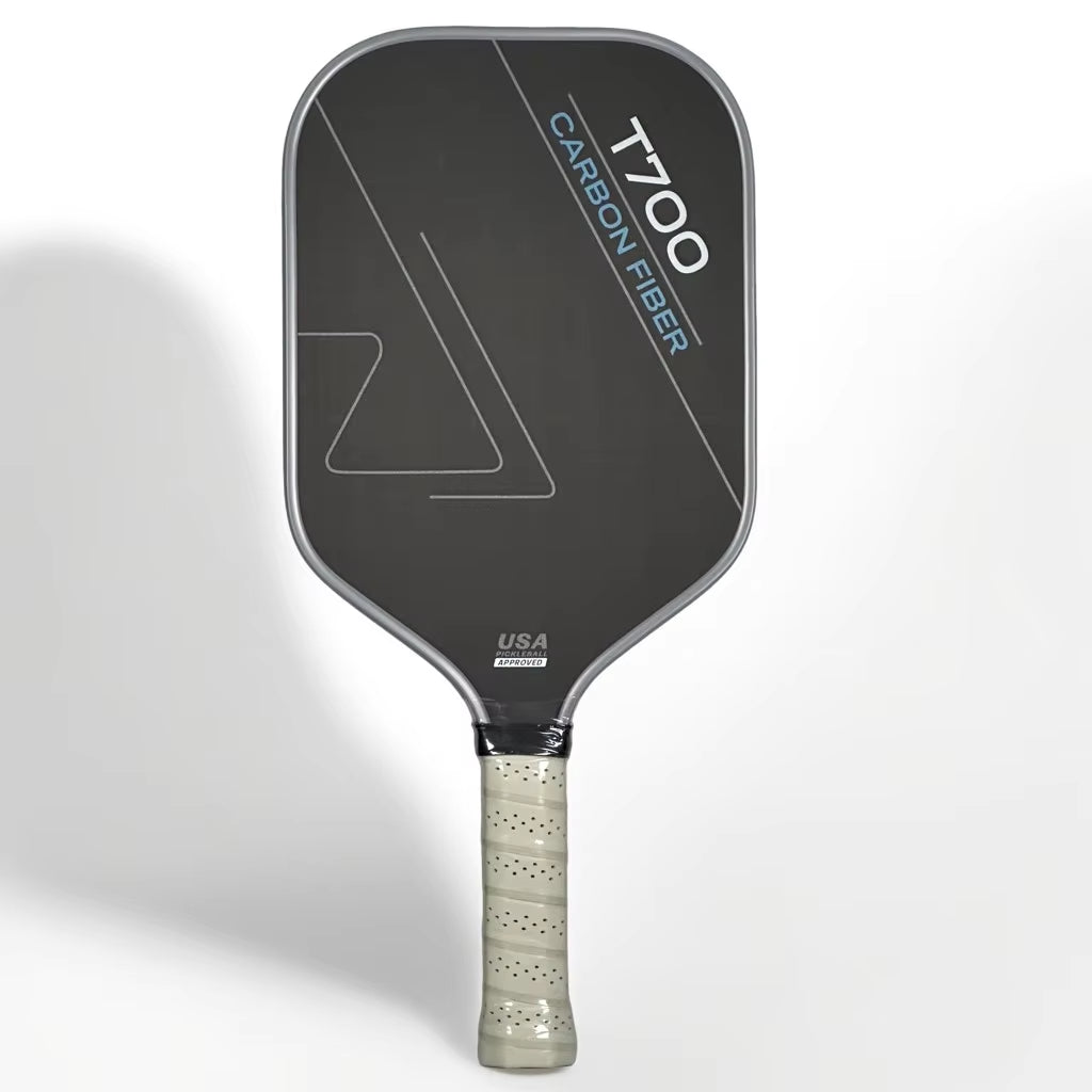 T700 Raw Carbon Fiber Pickleball Paddle for Pros Carbon Friction Surface Polymer Honeycomb Core Enhanced Power&Spin&Control 16MM