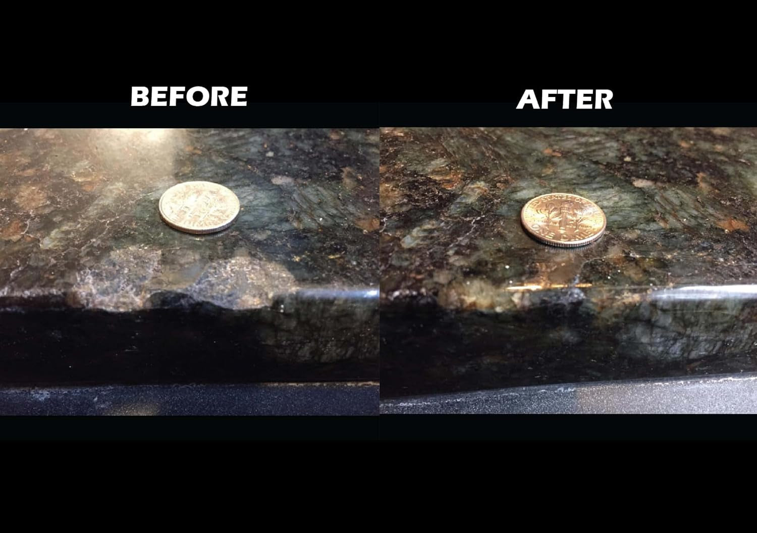 Clear - Quartz Countertop Repair Kit - Granite Repair Kit - Upgraded Chip Repair Kit for Quartz, Granite, Marble, Corian, Porcelain, Acrylic, Edge Chips and More -  Surface Repair