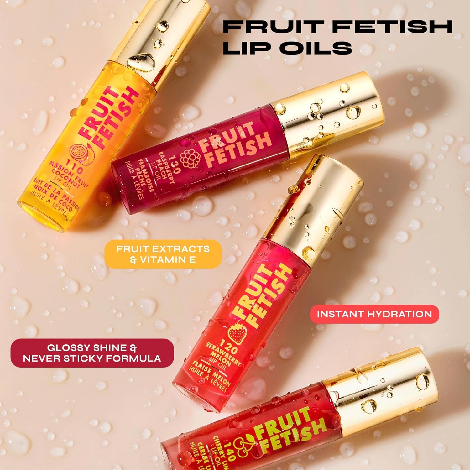 Fruit Fetish Lip Oil with Vitamin E for Instant Hydration, Fruit Extract Infused Lip Treatment and Moisturizing Lip Gloss - Blackberry Agave