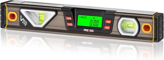 Digital Level, 11.5'', Angle Slope with LCD Display, 360° Electronic Bubble Inclinometer, Vertical & Horizontal Spirit Bubble for Construction Carpenter Craftsman Renovation Home Professional