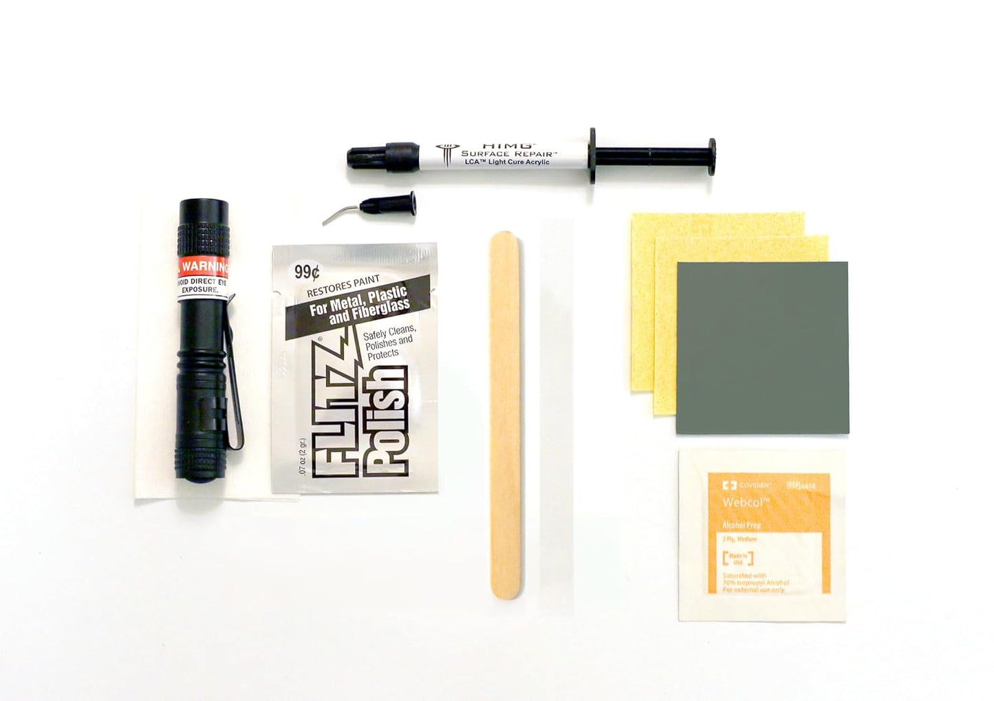 Clear - Quartz Countertop Repair Kit - Granite Repair Kit - Upgraded Chip Repair Kit for Quartz, Granite, Marble, Corian, Porcelain, Acrylic, Edge Chips and More -  Surface Repair