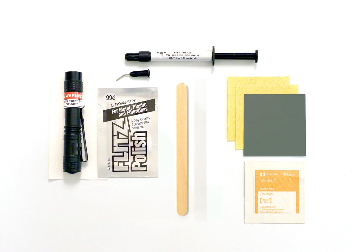 Clear - Quartz Countertop Repair Kit - Granite Repair Kit - Upgraded Chip Repair Kit for Quartz, Granite, Marble, Corian, Porcelain, Acrylic, Edge Chips and More -  Surface Repair