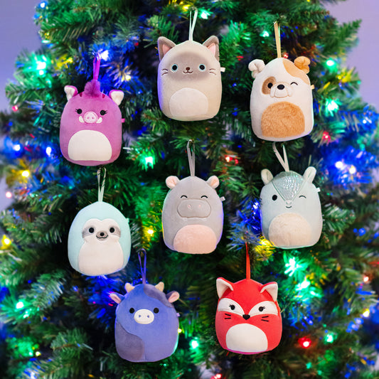 4-Inch Ornament Plush 8-Pack Assorted