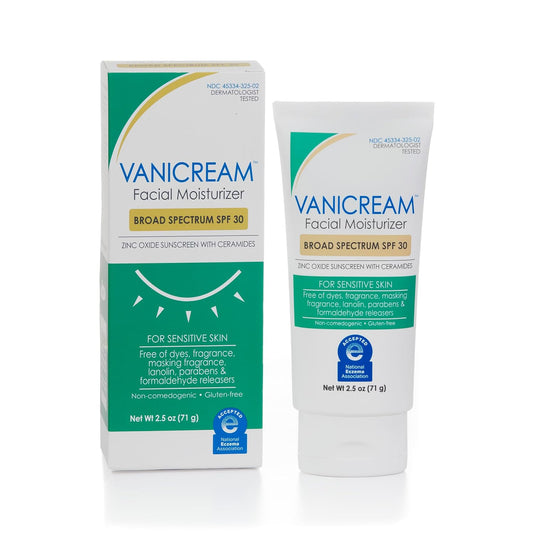 Facial Moisturizer with SPF 30 - Mineral Sunscreen - 2.5Fl Oz - Formulated without Common Irritants for Those with Sensitive Skin
