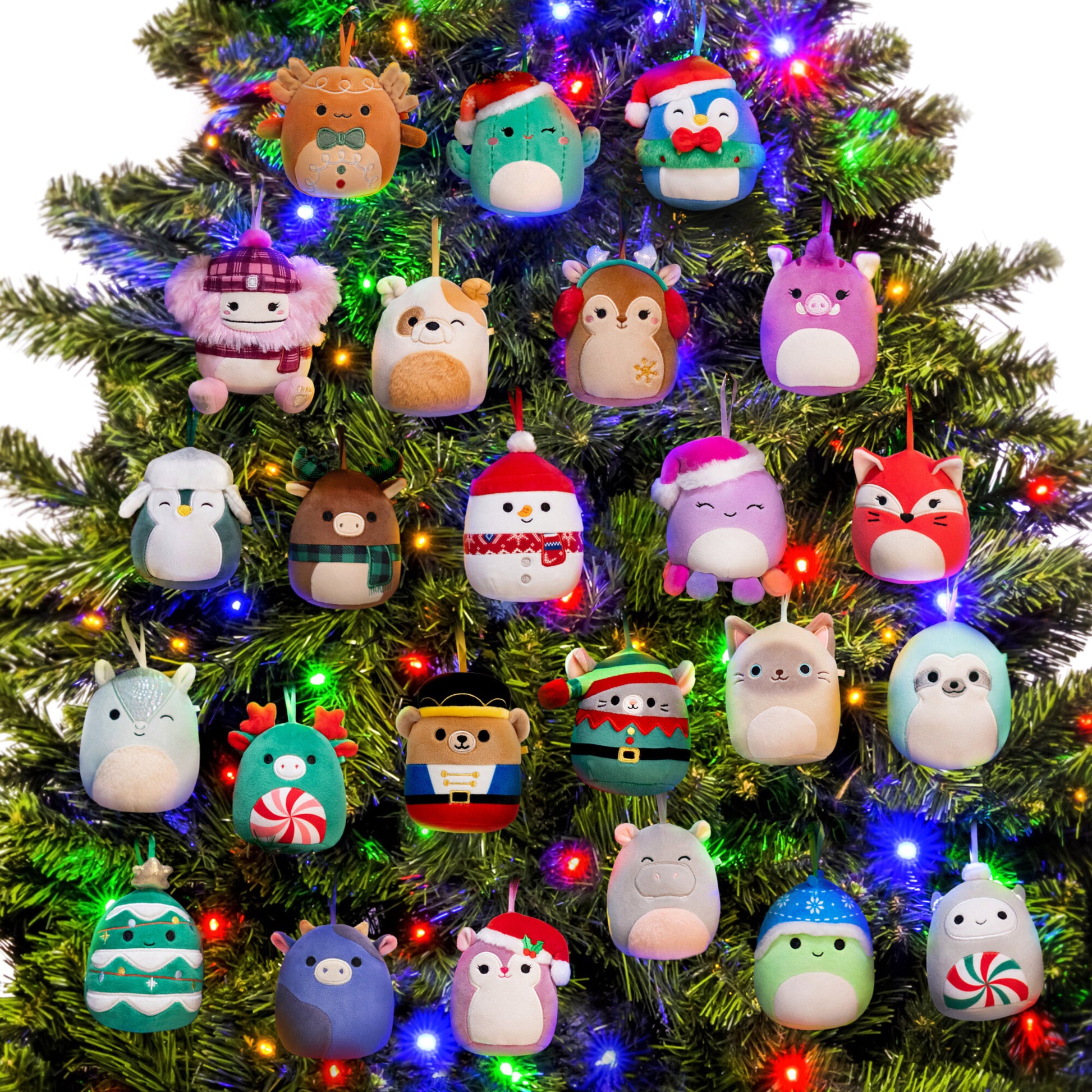 4-Inch Ornament Plush 8-Pack Assorted