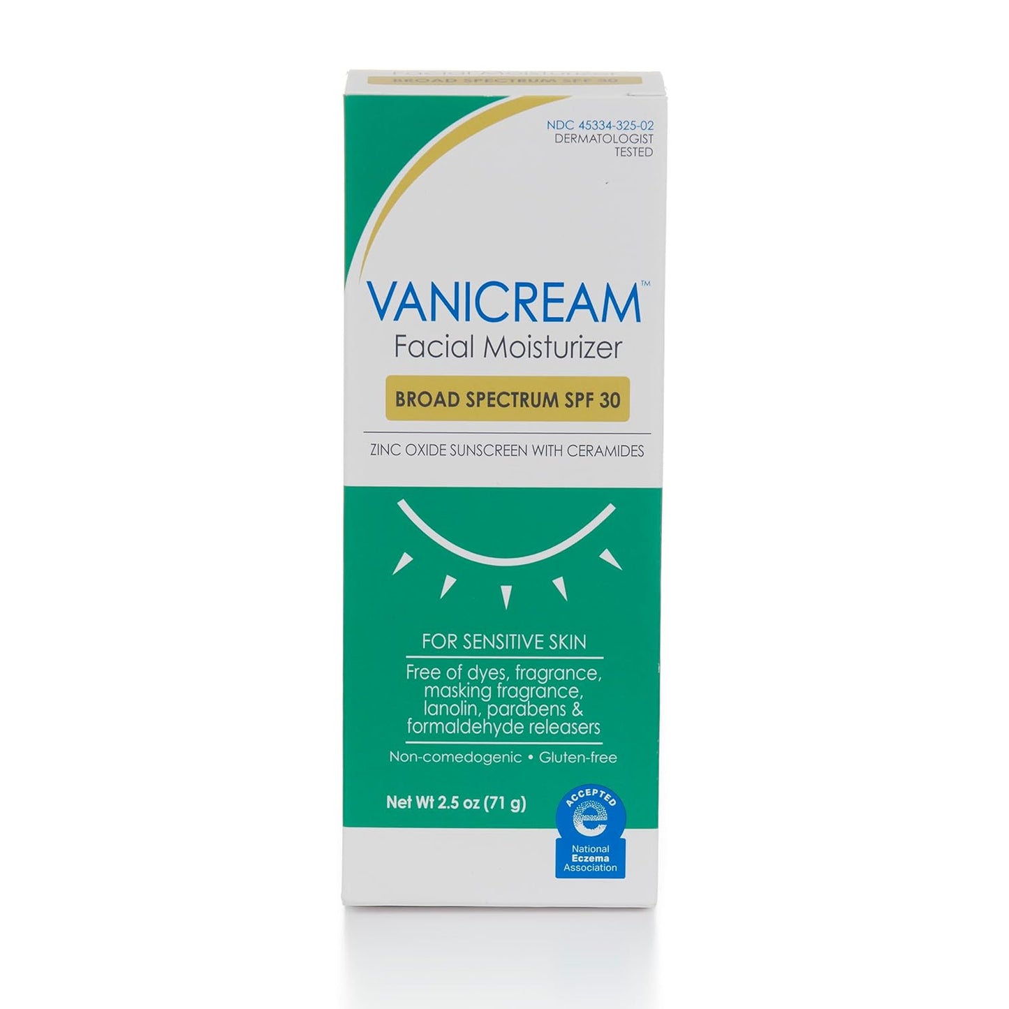 Facial Moisturizer with SPF 30 - Mineral Sunscreen - 2.5Fl Oz - Formulated without Common Irritants for Those with Sensitive Skin